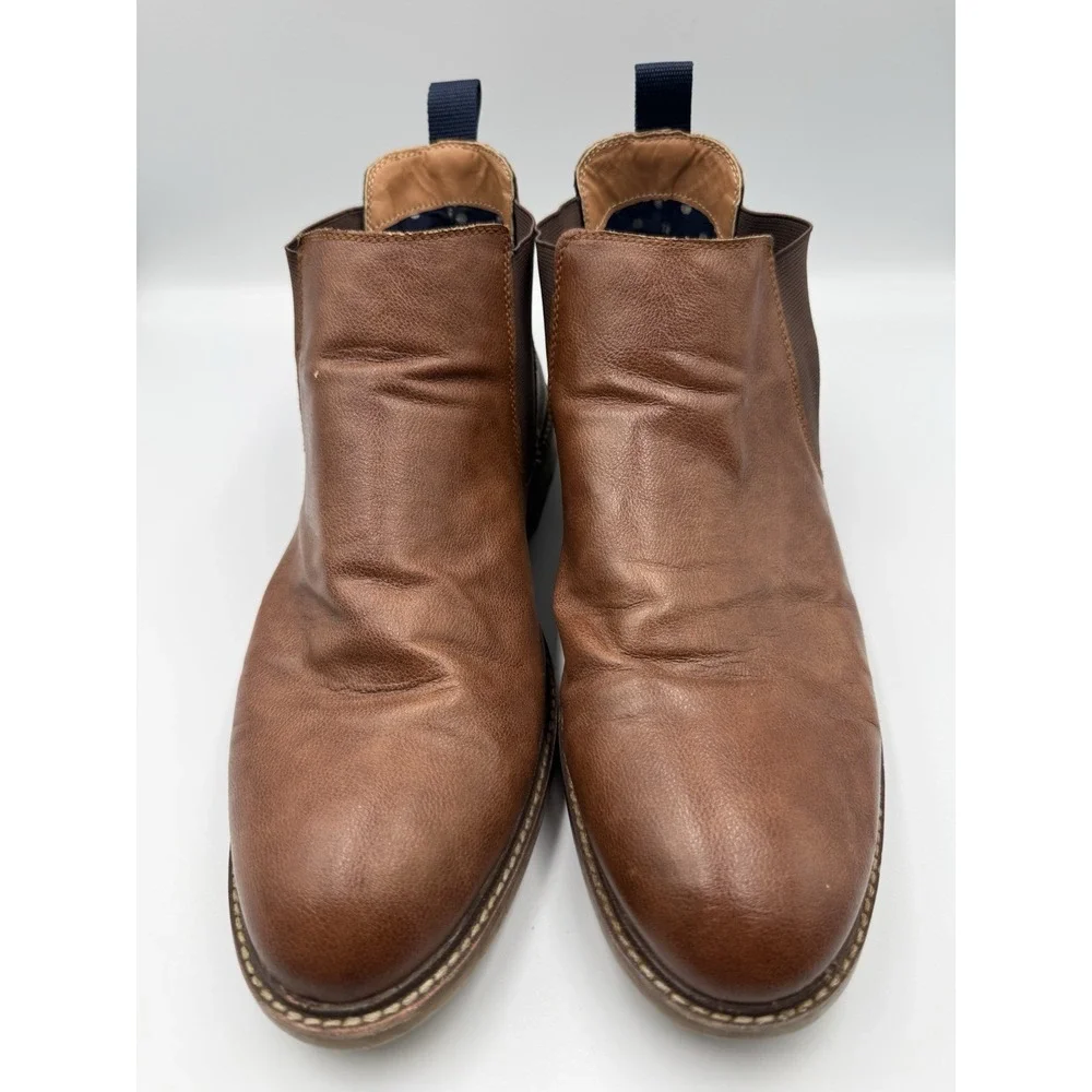 Steve Madden M Master Mens 11.5 Brown Chelsea Boots Pull On‎ Ankle